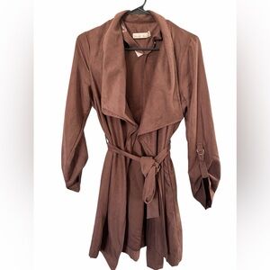Knox Rose Chocolate Brown Trench Coat